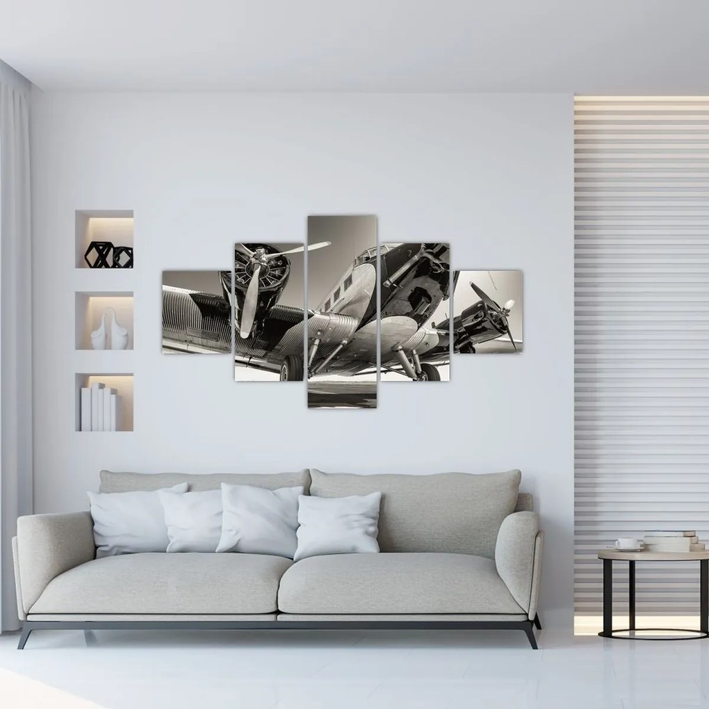 Obraz - Historyczne samoloty (125x70 cm)