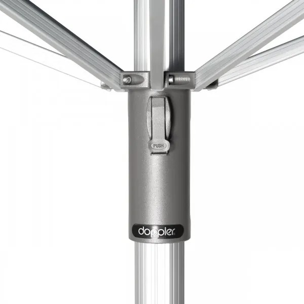 Doppler TELESTAR parasol ogrodowy 400 x 400 cm biały