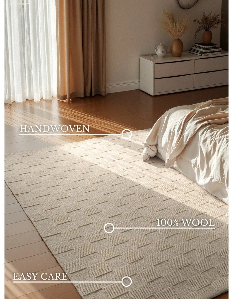 Kremowy wełniany dywan tkany ręcznie 200x300 cm Scala – Villeroy&amp;Boch