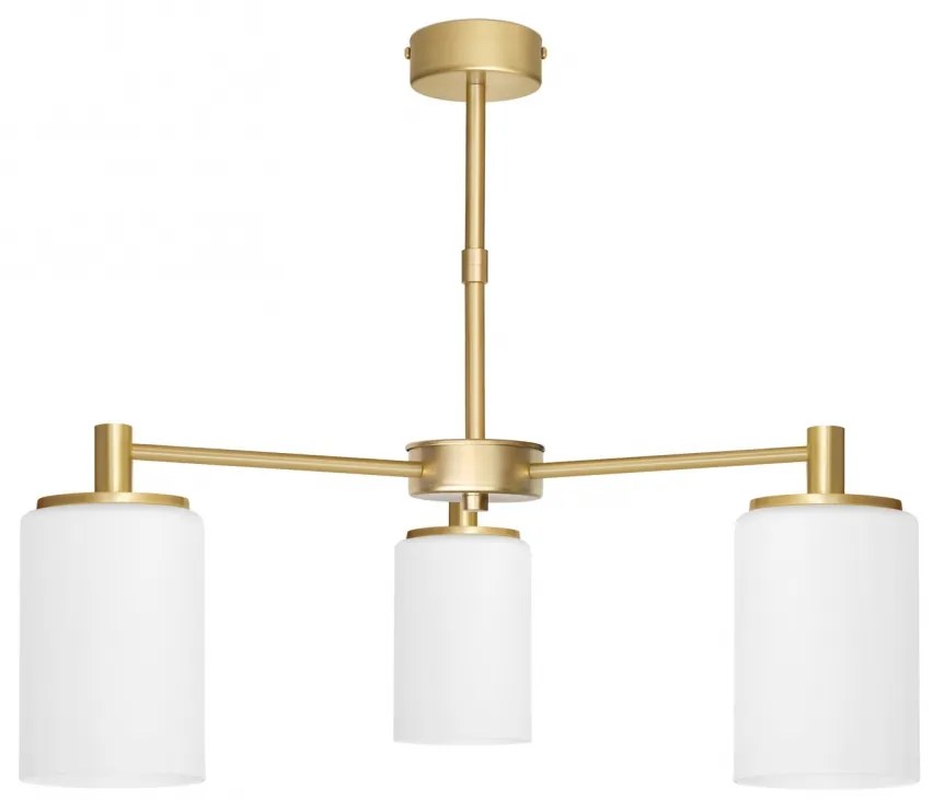 Nowoczesny żyrandol z trzema kloszami KR-S3