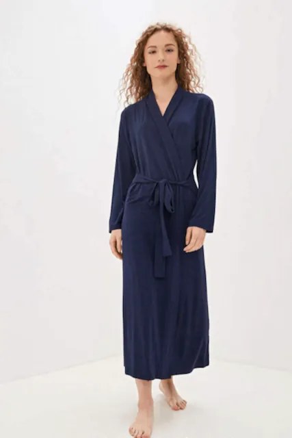 Damski bambusowy szlafrok CHANTAL M Czarny