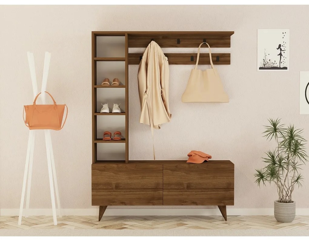 Zestaw do przedpokoju Hale Walnut