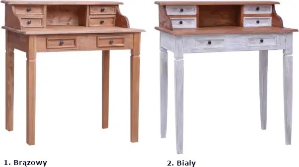 Brązowy sekretarzyk z szufladami - Iros