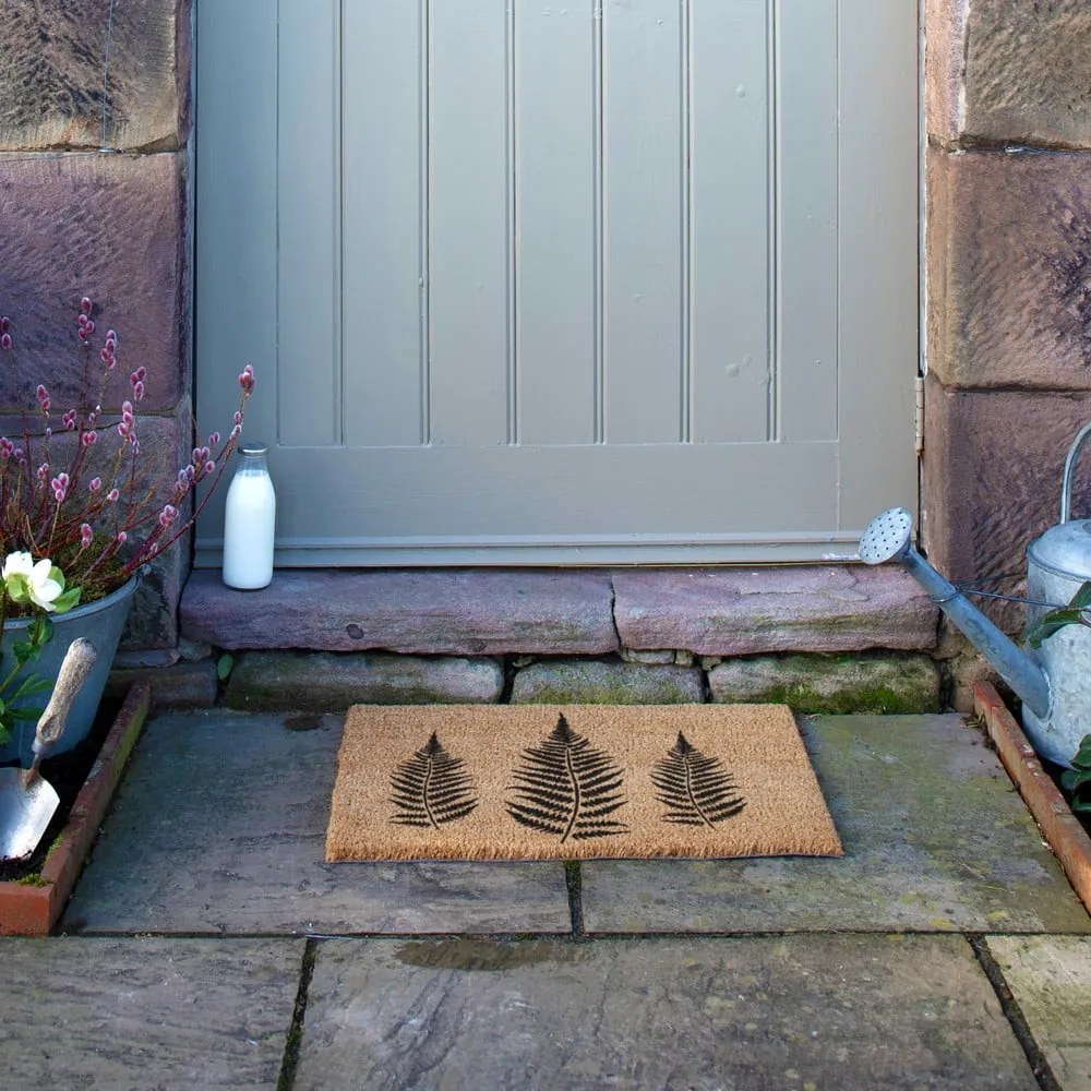 Wycieraczka z włókna kokosowego 40x60 cm Fern Leaf – Artsy Doormats