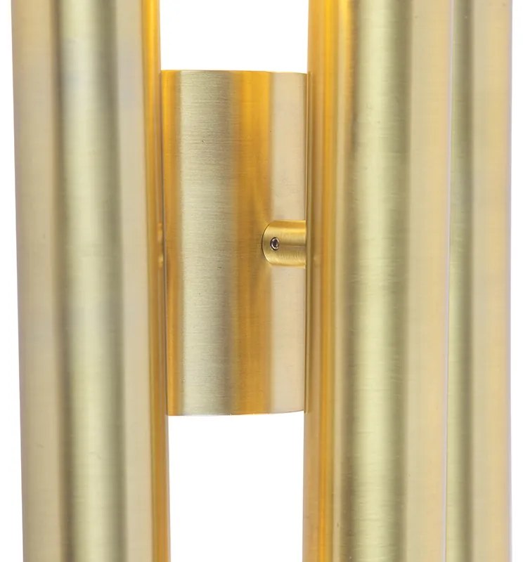 Vintage Lampa ścienna złota 6-światłowa - Tubi ArtDeco Oswietlenie wewnetrzne
