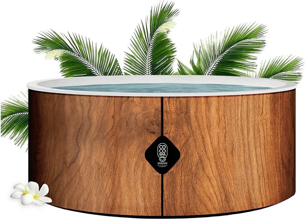 Coco Bain Basen Bora Bora - 180 cm Średnicy - 1200 L - Imitacja Drewna