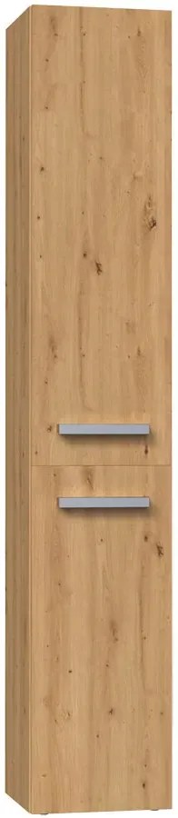 Szafka łazienkowa z koszem na bieliznę dąb artisan T1-F11