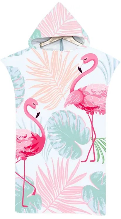Zestaw rodzinny 2 szt. Ręczników plażowych FLAMINGO, kolorowe.