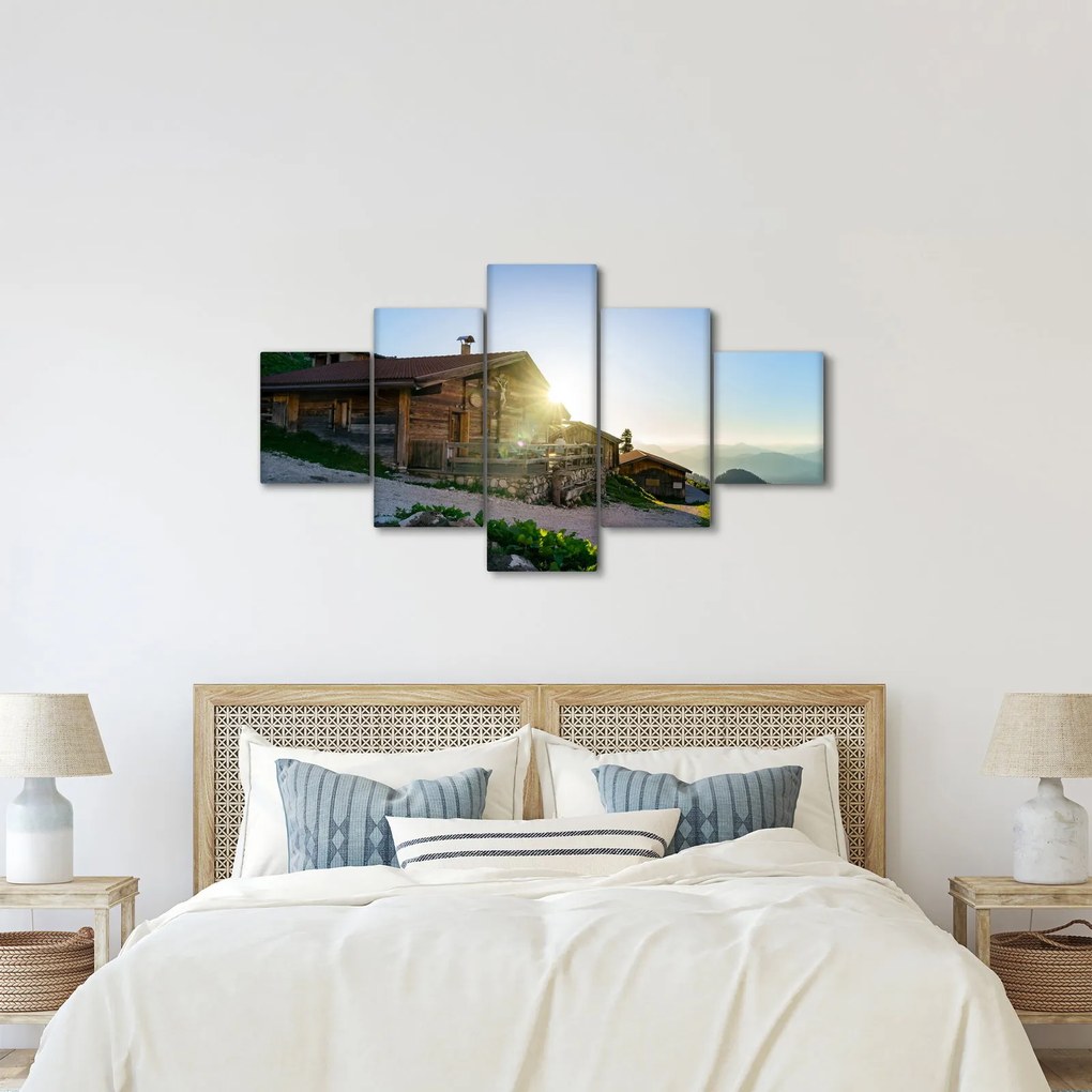 Obraz - Poranek w Alpach, Tyrol (125x70 cm)