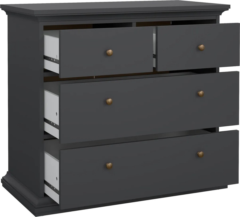 Komoda Paris 2+2 kolor szary