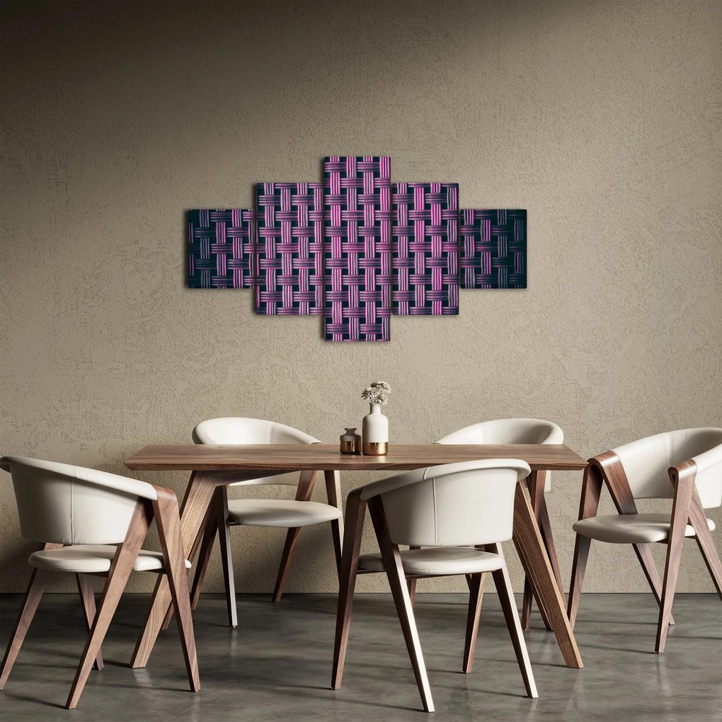 Obraz fioletowej tekstury (125x70 cm)