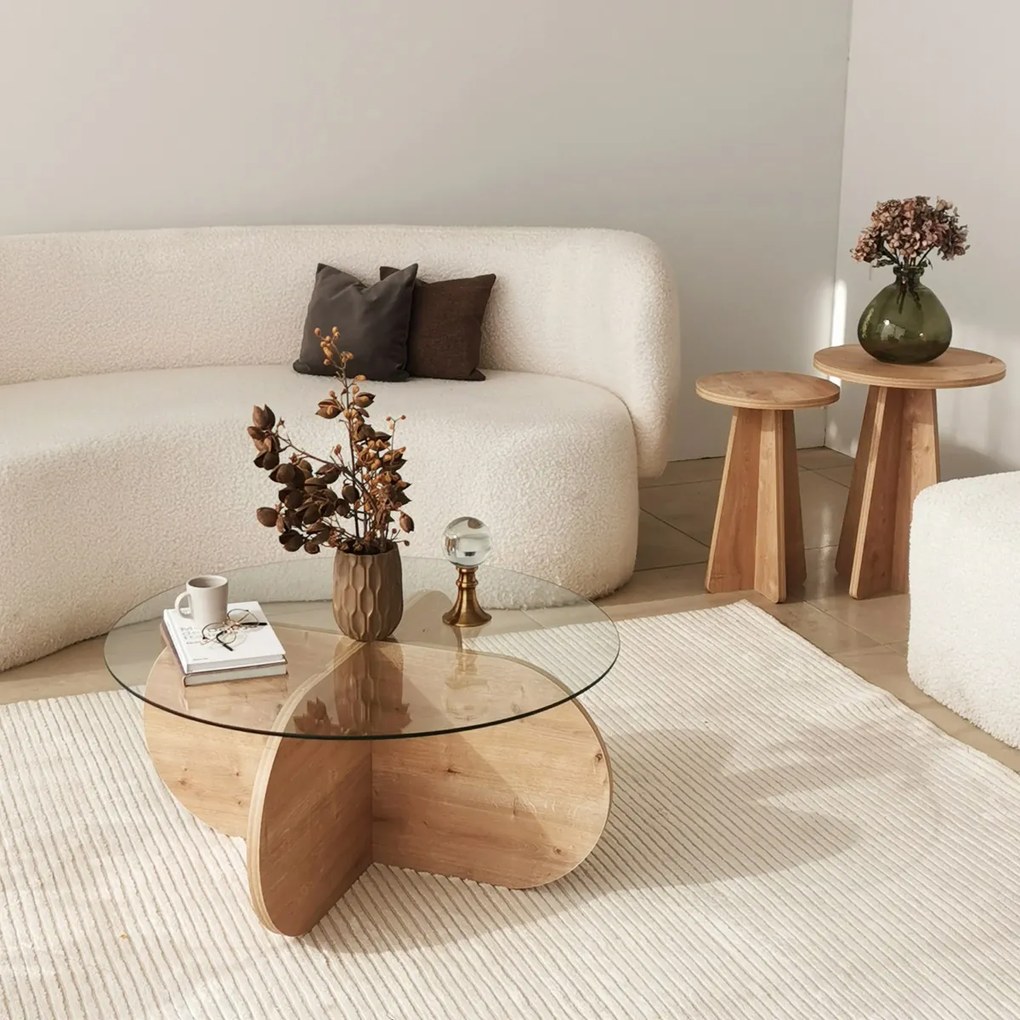 Stolik kawowy Bubble Sapphire Oak