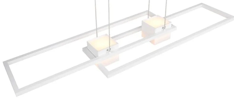 Biała lampa wisząca LED ze zdalnym sterowaniem i ściemniaczem Albany – Trio