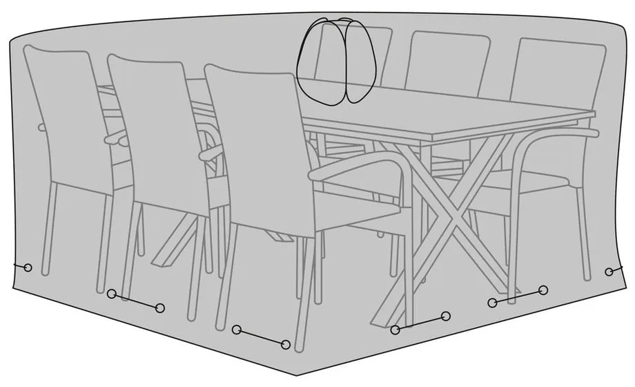 Pokrowiec ochronny na stół ogrodowy 235x155x95 cm – House Nordic