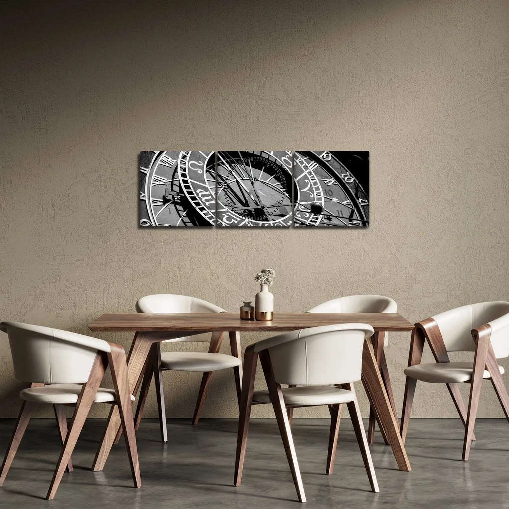 Obraz - Zegar astronomiczny, Praga, Czechy (z zegarem) (90x30 cm)