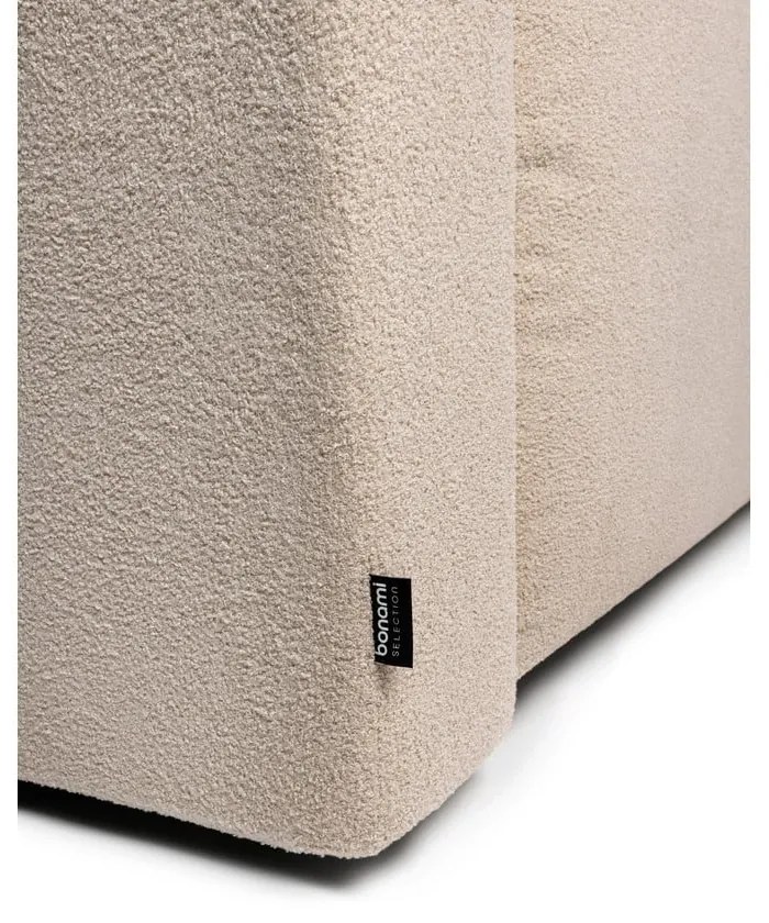 Beżowa rozkładana sofa z materiału bouclé 247 cm Quinoa – Bonami Selection