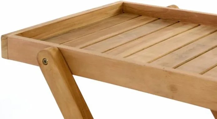 Wózek do serwowania DIVERO z drzewa tekowego