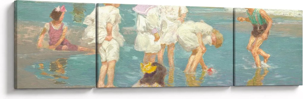 Obraz - Edward Henry Potthast, A Holiday, reprodukcje (170x50 cm)