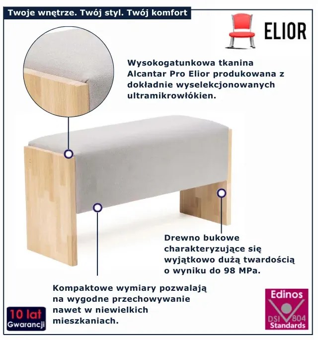 Nowoczesne siedzisko do przedpokoju S5-G12