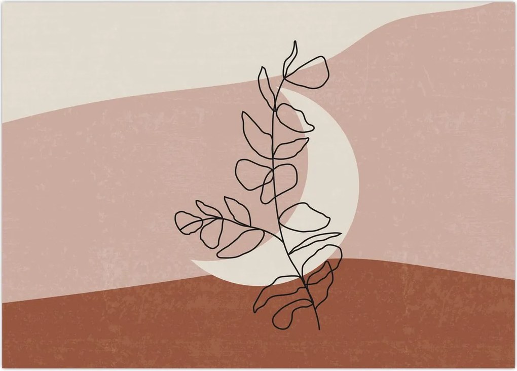 Obraz - Boho leaves N⁰2 (70x50 cm)