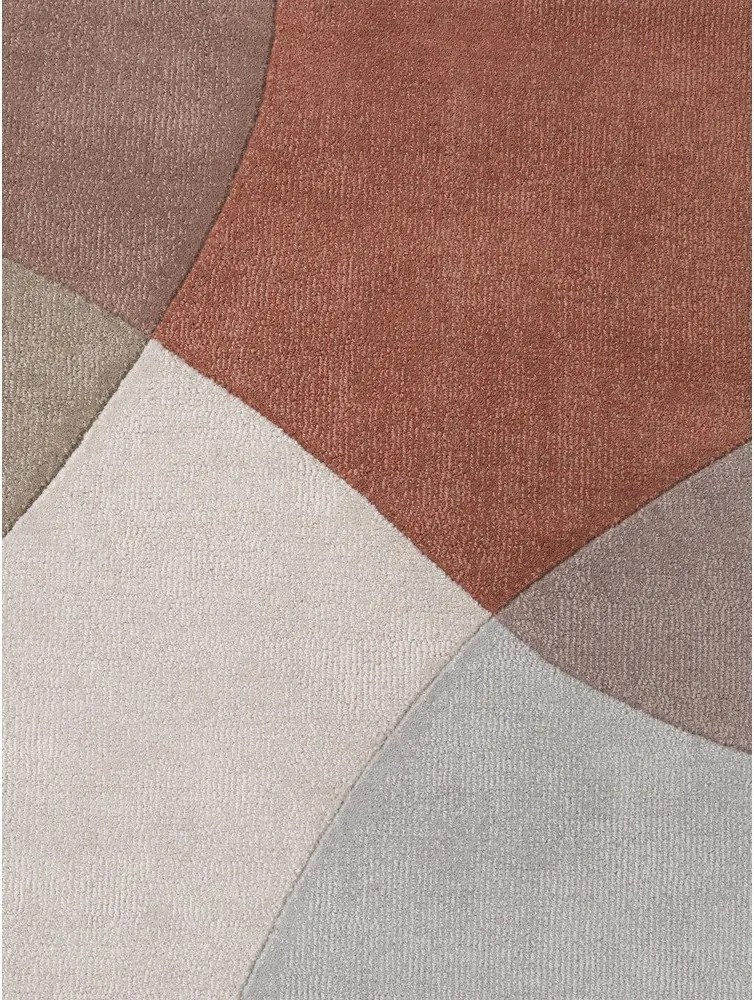 Beżowy wełniany okrągły dywan tkany ręcznie ø 160 cm Hackney Clarissa – Ted Baker