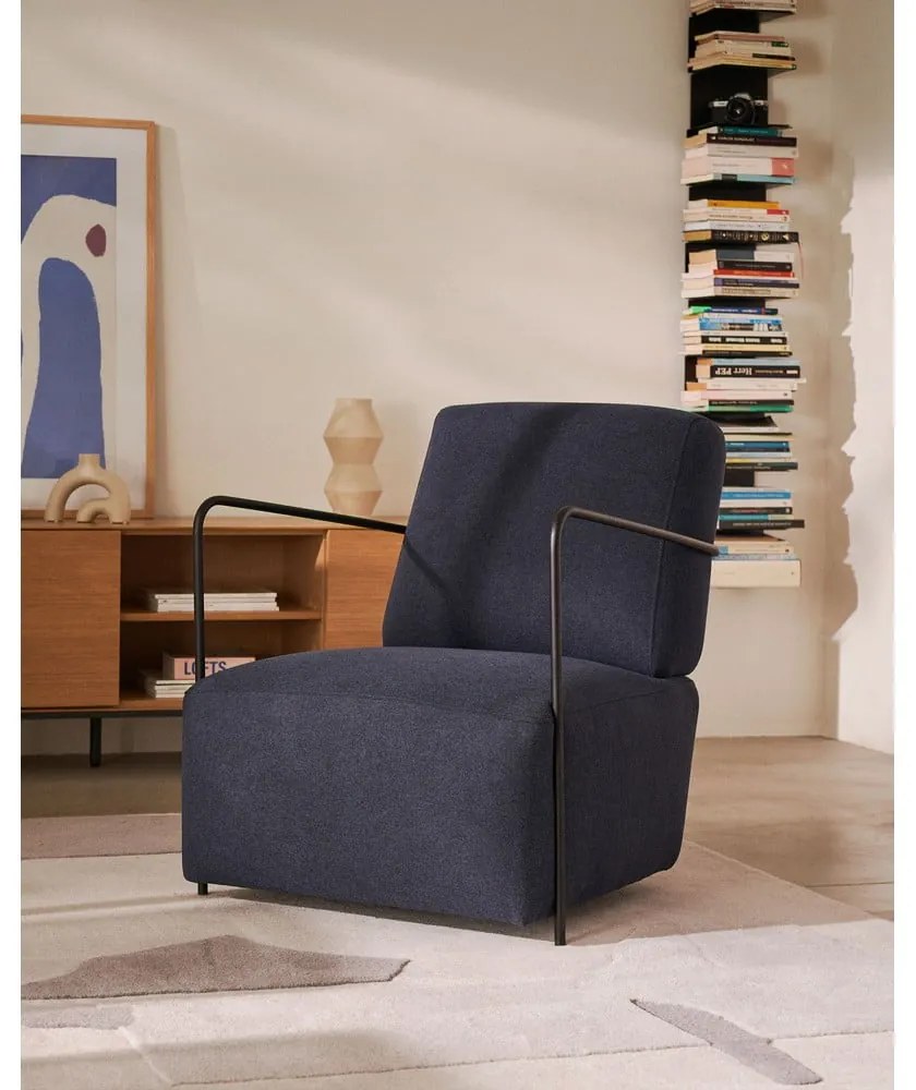 Niebieski fotel Gamer – Kave Home