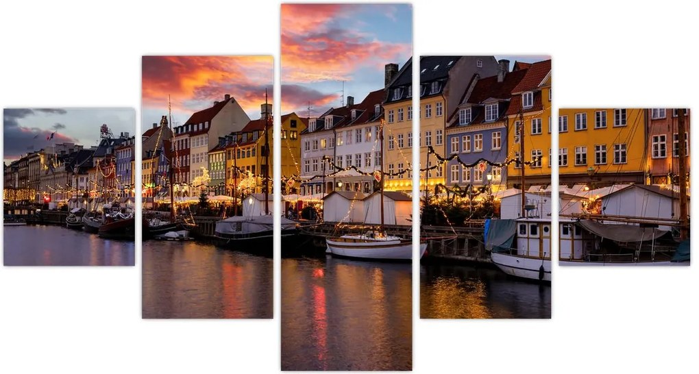 Obraz - Nyhavn, Kopenhaga (125x70 cm)