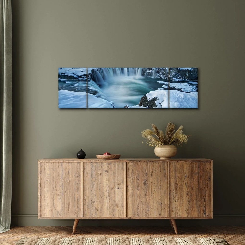 Obraz - Wodospad Bogów, Islandia (170x50 cm)