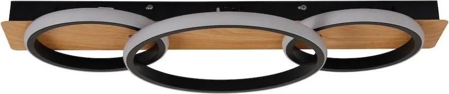 Oprawa sufitowa LED ROWENA LED/18W/230V czarna/brązowa