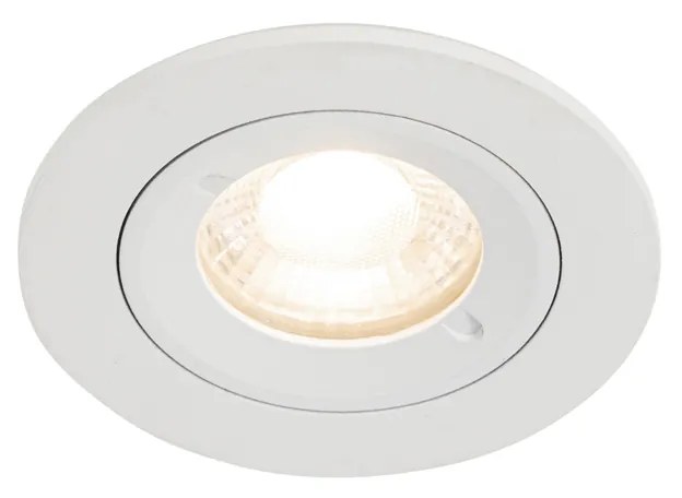 Nowoczesny wpuszczany reflektor biały okrągły IP44 - Xena Round
