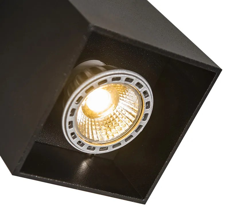 Nowoczesny reflektor czarny - Qubo