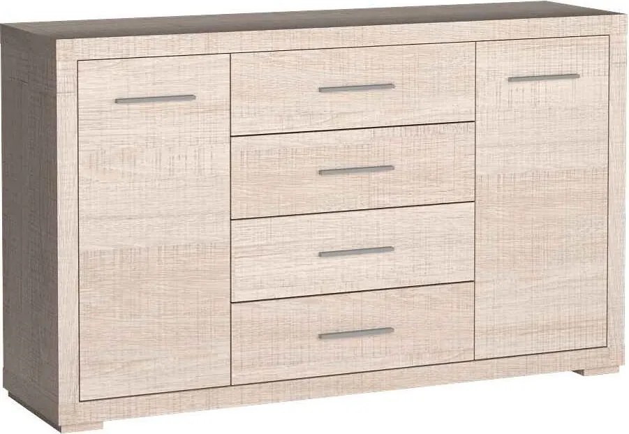 Komoda SALERNO 148 cm do Salonu Sypialni Dąb