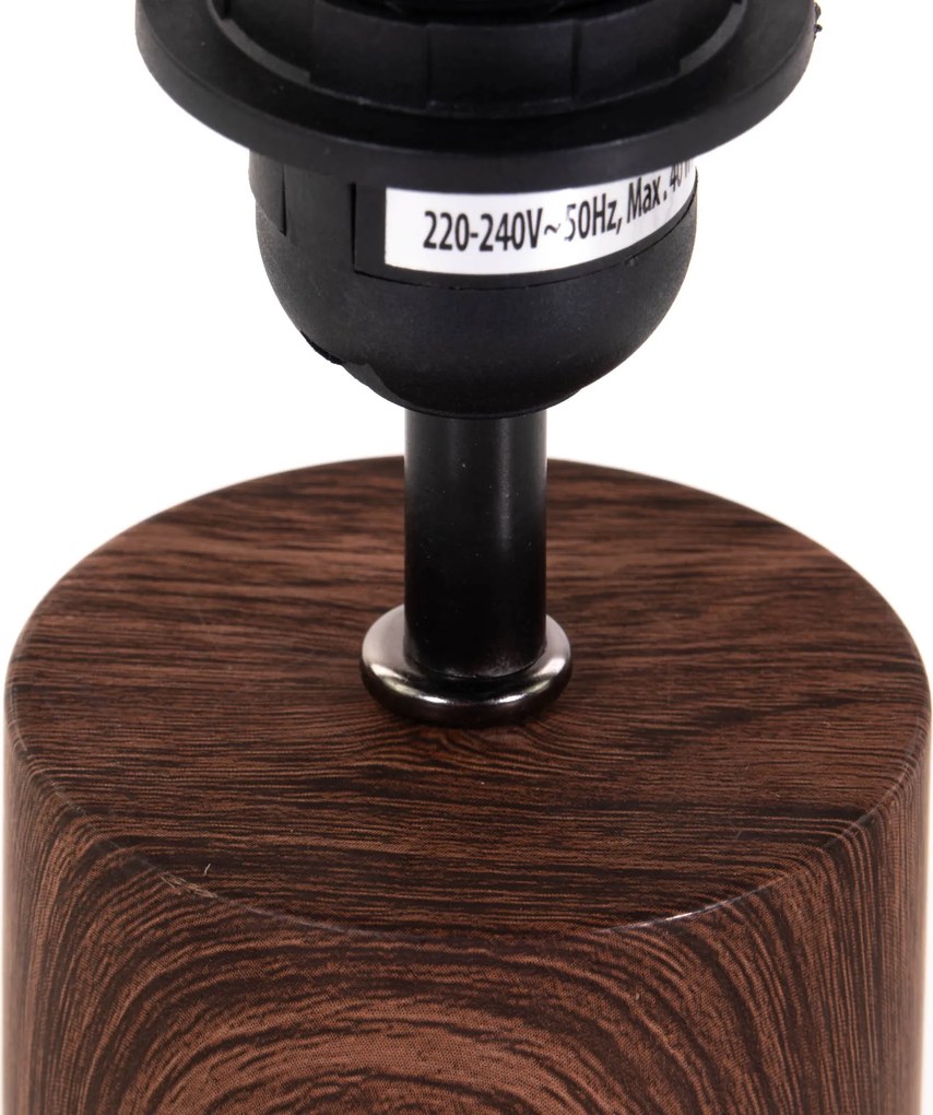 Lampka na stół z materiałowym kloszem, 18 x 29,5 cm