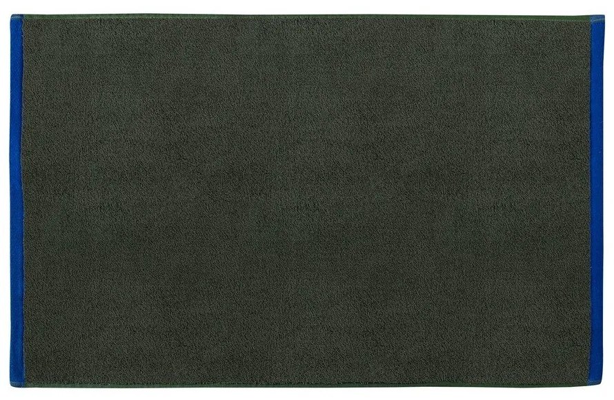 Ciemnozielono-niebieski dywanik łazienkowy z bio bawełny 50x80 cm Soft – Mette Ditmer Denmark