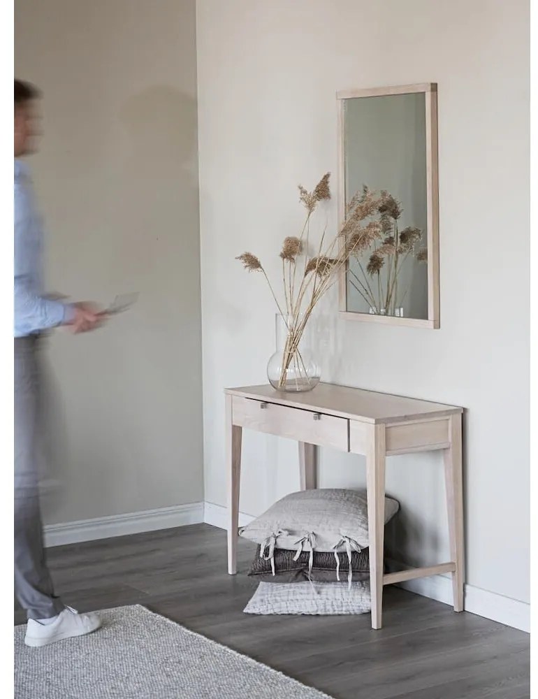 Jasna konsola z drewna dębowego Rowico Fulla