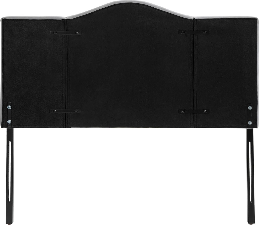 HOMCOM Zagłówek do łóżka tapicerowany kolor szarym topola poliester 185 x 8 x 134 cm