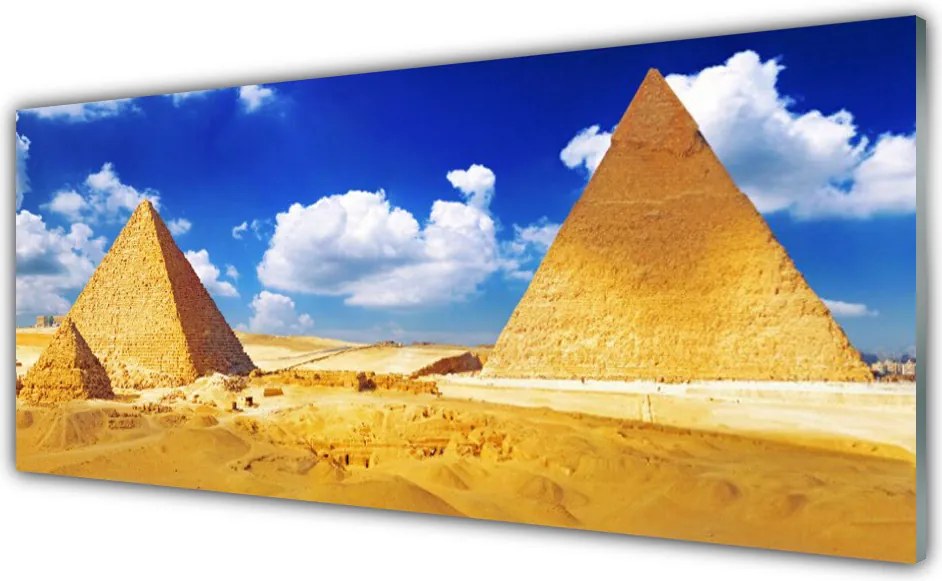 Szkło do Kuchni na Ścianę Piramidy Na Pustyni Giza