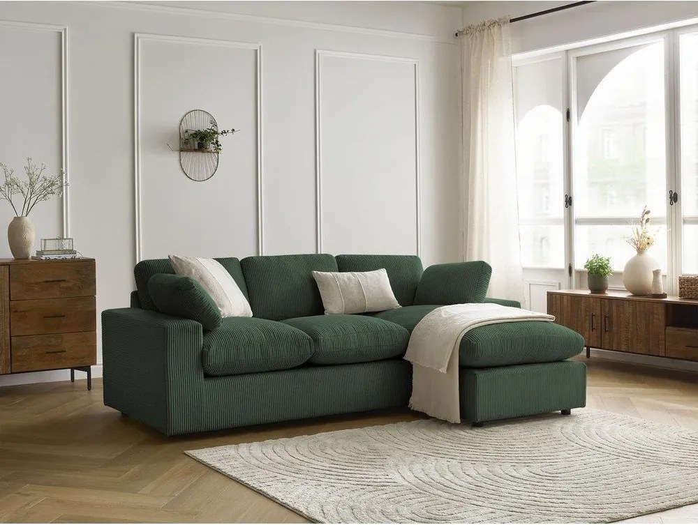 Zielony sztruksowy narożnik Belair – Bobochic Paris