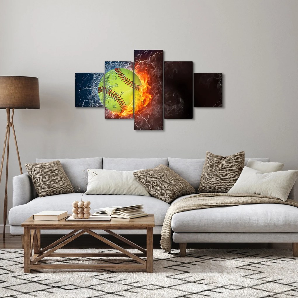 Obraz - Piłka tenisowa (125x70 cm)