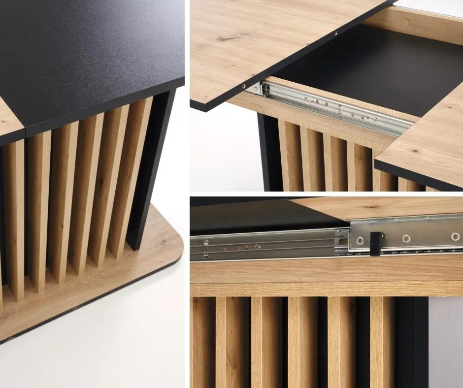 Rozkładany stół Wilson Halmar z lamelami na nodze