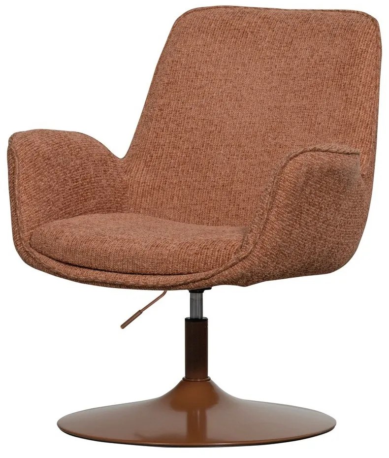 Pomarańczowy fotel z regulowaną wysokością siedziska Marten – WOOOD