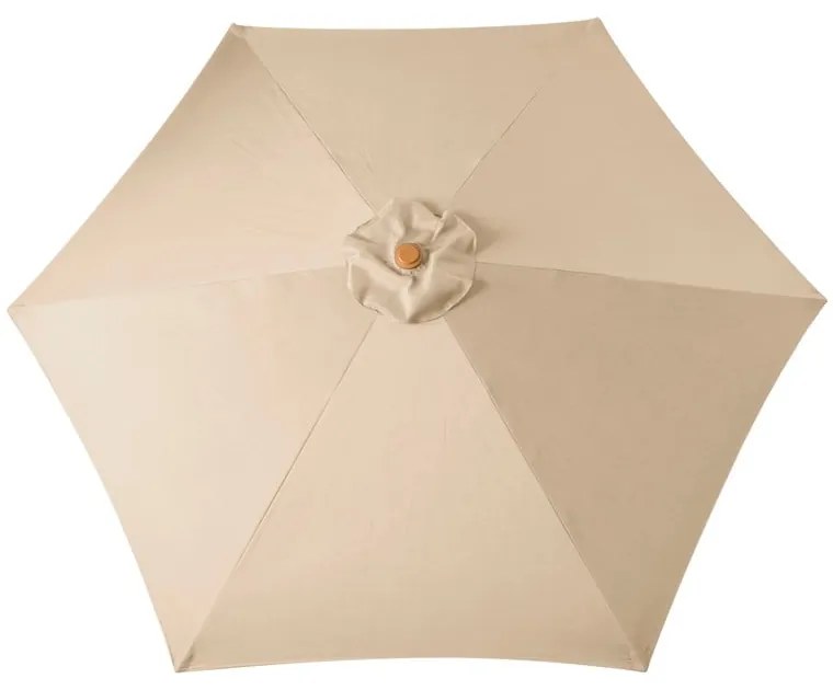 Beżowy parasol ogrodowy ø 300 cm Wood – Rojaplast