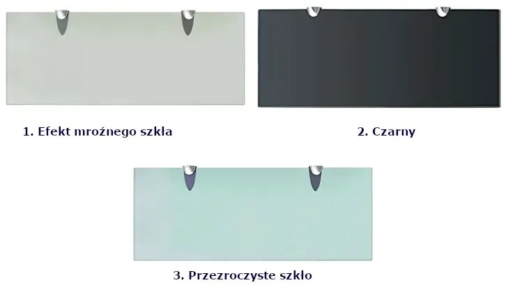 Mleczna wytrzymała półka szklana 50x20 - Imker