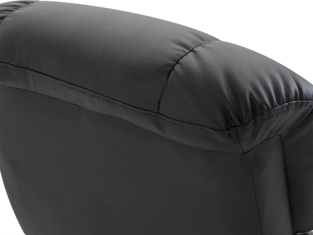 HOMCOM Fotel masujący z podnóżkiem, Fotel relaksacyjny, Elektryczny fotel telewizyjny