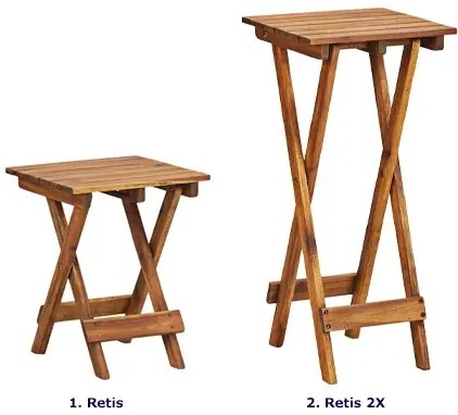 Stojak na kwiaty z drewna akacji T4-D22