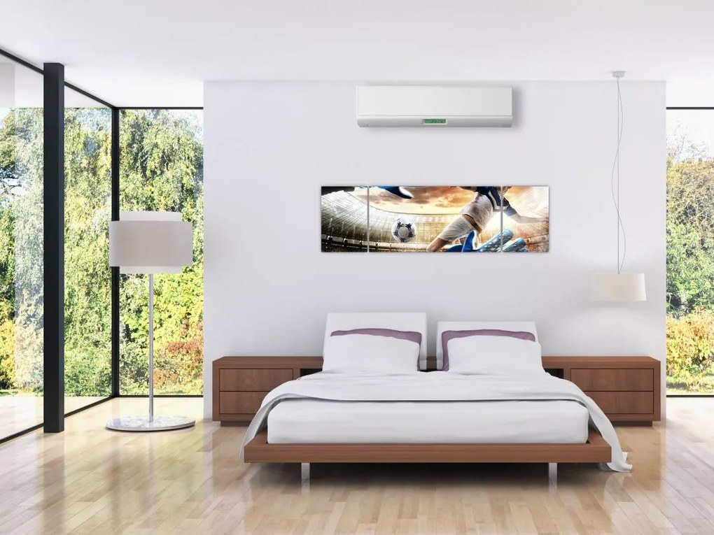 Obraz - Piłkarz (170x50 cm)