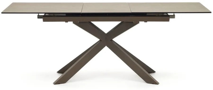 Brązowy rozkładany stół z ceramicznym blatem 90x160 cm Atminda – Kave Home