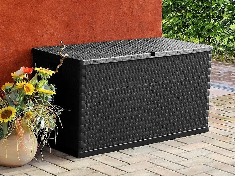 Antracytowa skrzynia ogrodowa R2-K95