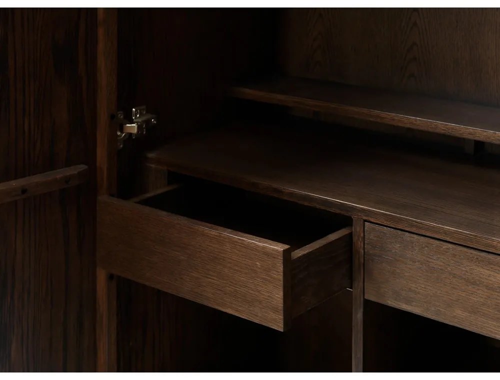 Ciemnobrązowa szafka 90x130 cm Latina – Unique Furniture