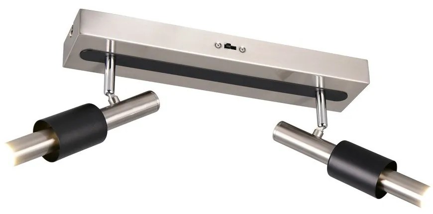 Lampa punktowa LED w czarno-srebrnym kolorze 20,5x42 cm Ikaris – Trio Select